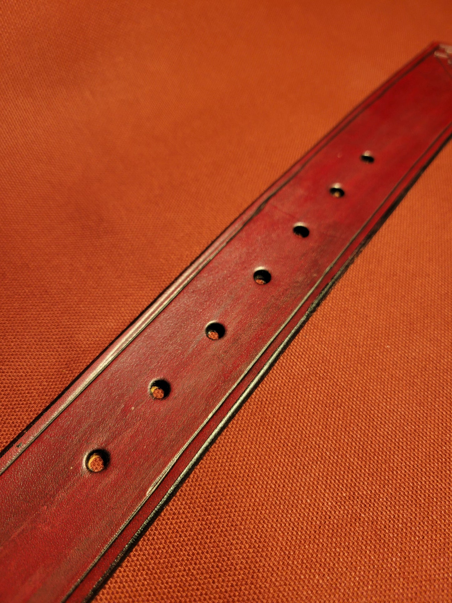 Red Viking Valknut Belt