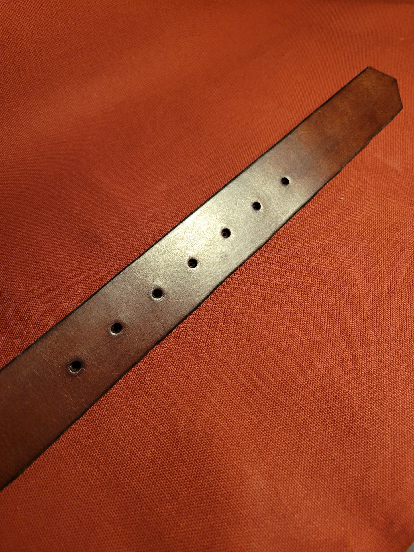 Brown Oil tanned leather belt