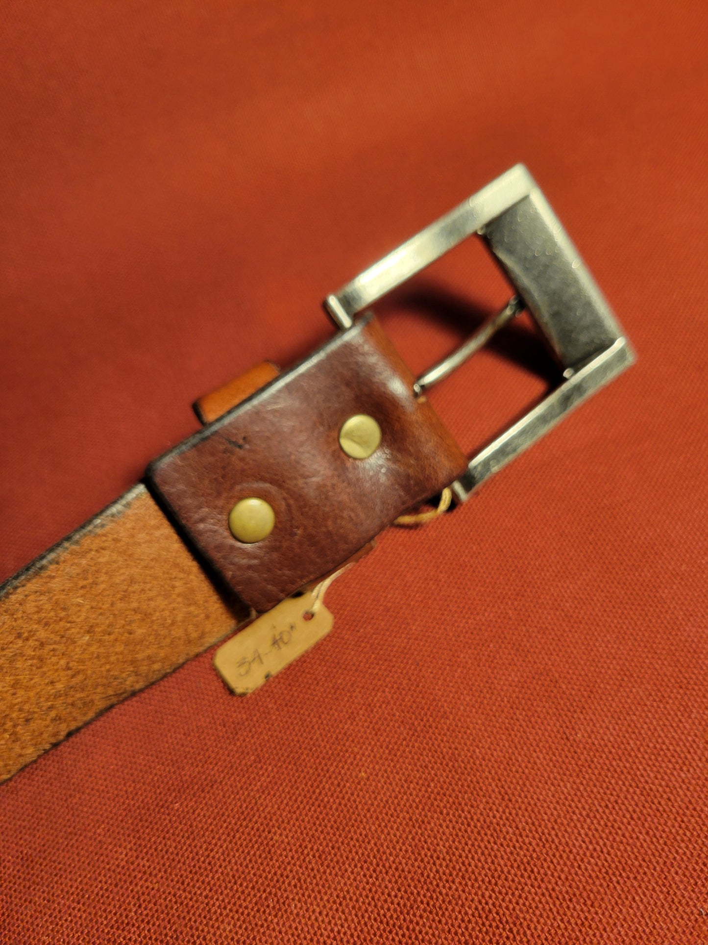 Brown Oil tanned leather belt