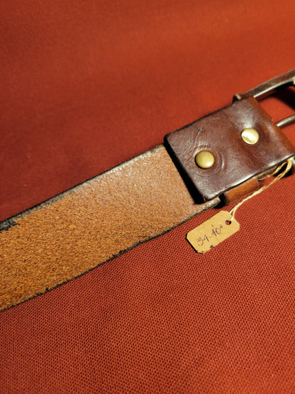 Brown Oil tanned leather belt