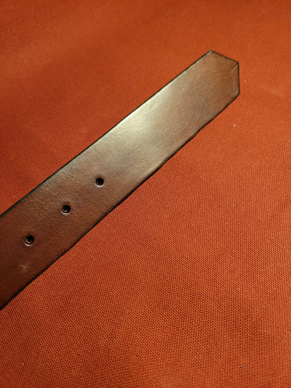 Brown Oil tanned leather belt